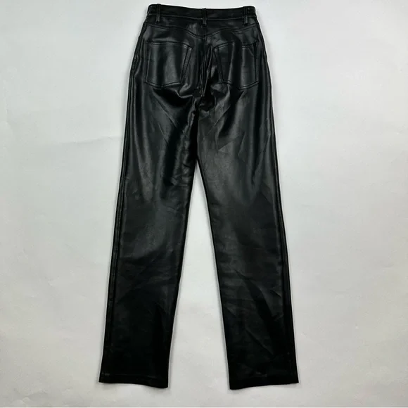 Aritzia Wilfred Vegan Leather Melina Pants Size 0 - Picture 6 of 10